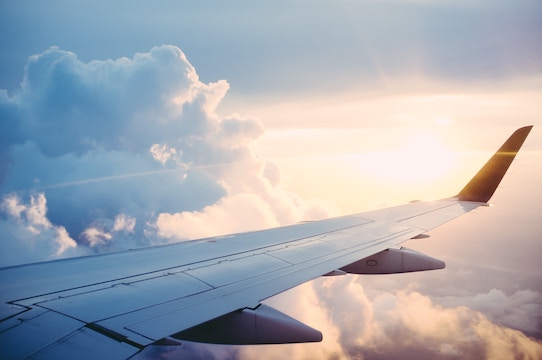 window seat plane view