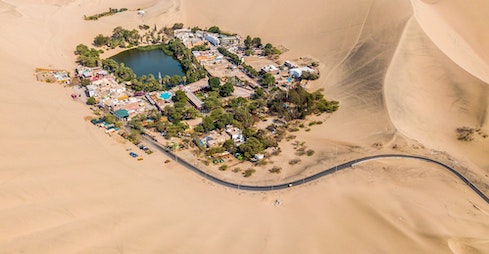 oasis in desert